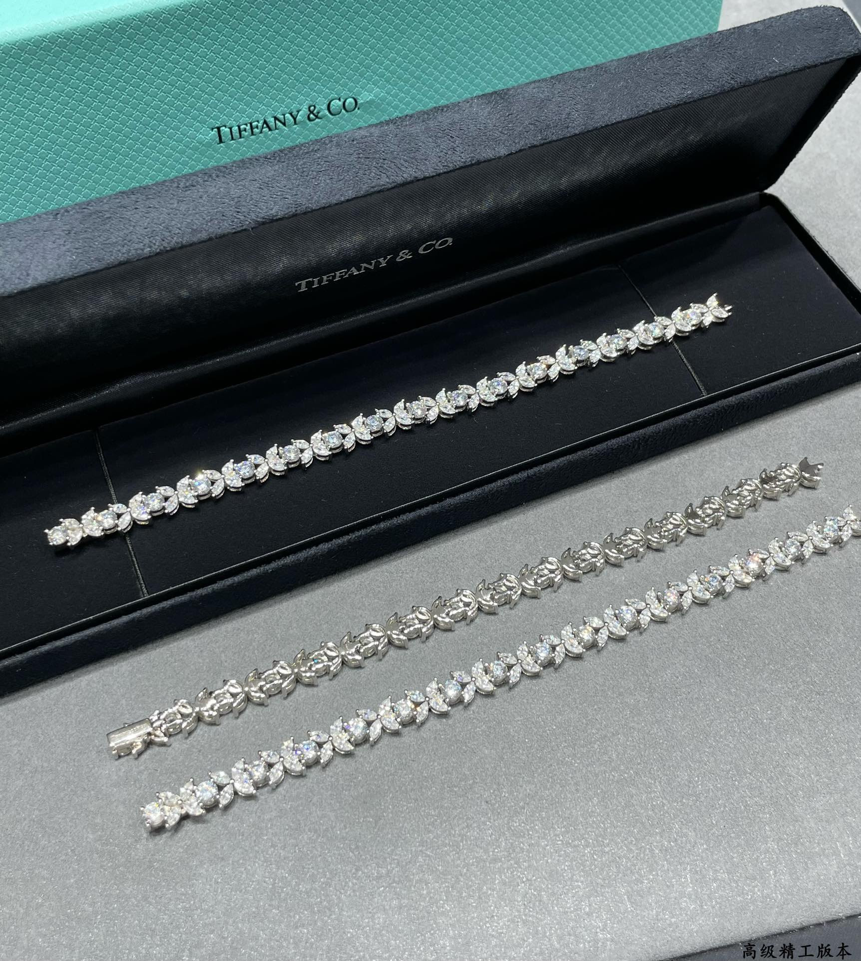 T*f*ny & Co. Soleste Marquise Diamond Full Bracelet Ag925