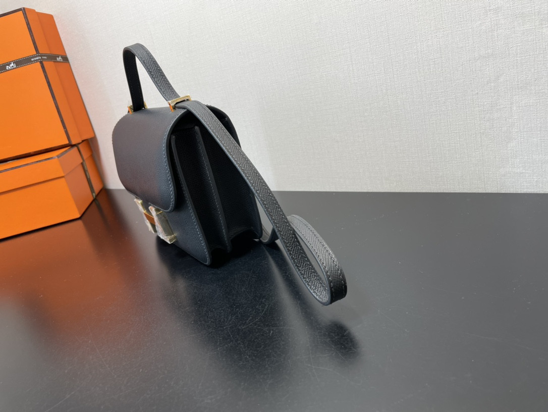 Hermès Constance 19 Epsom Gold Hardware 7.25"  x 6.25"  x 2.25"