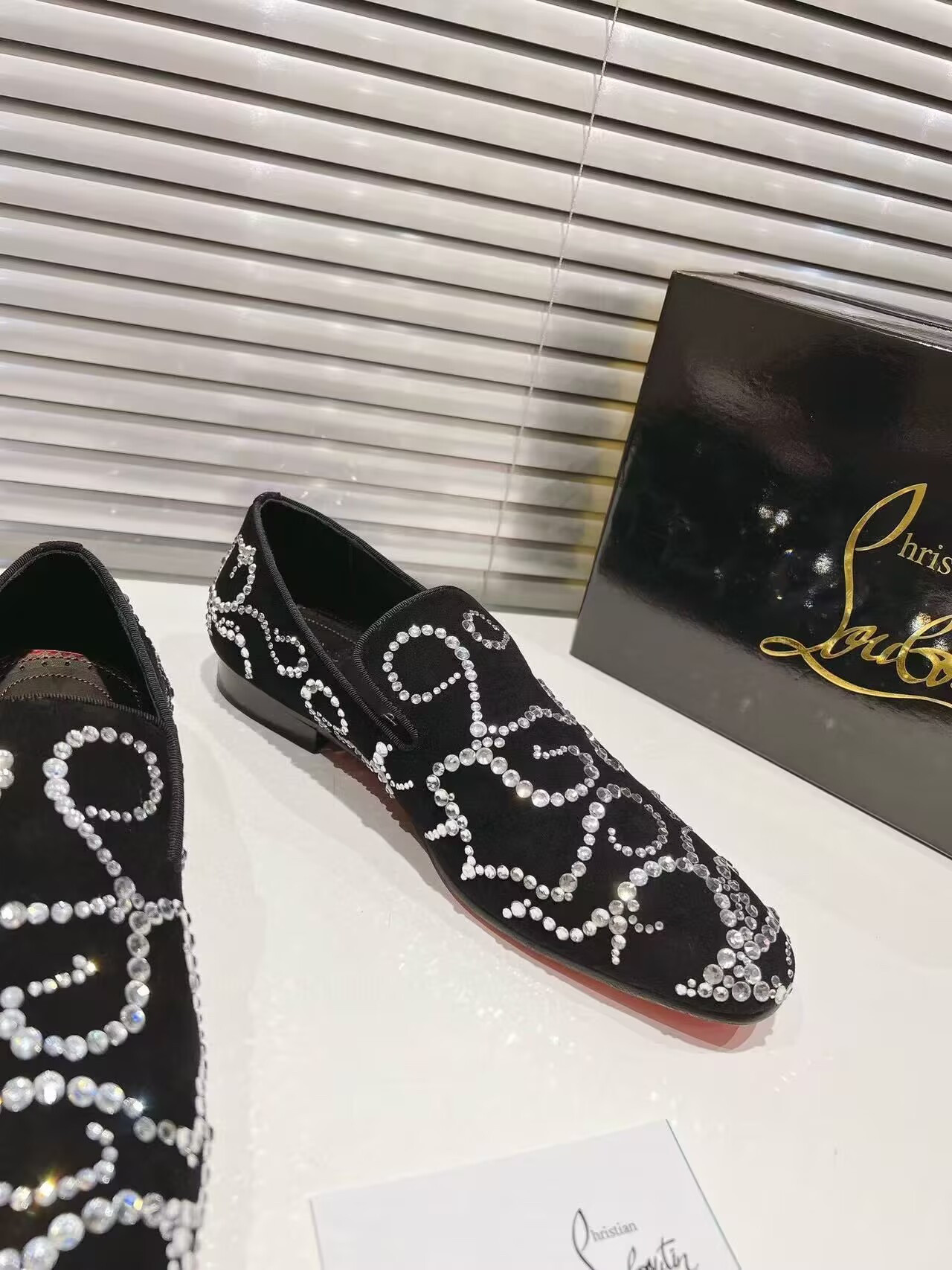 UA Ch**an LOUBOUTIN LOAFERS