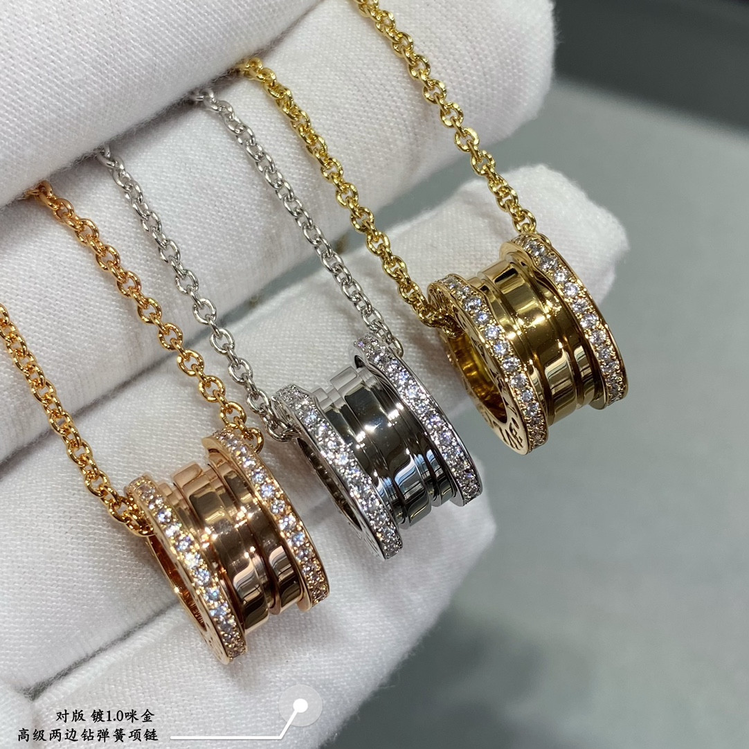 B*l*ai Spring both sides drill Necklace