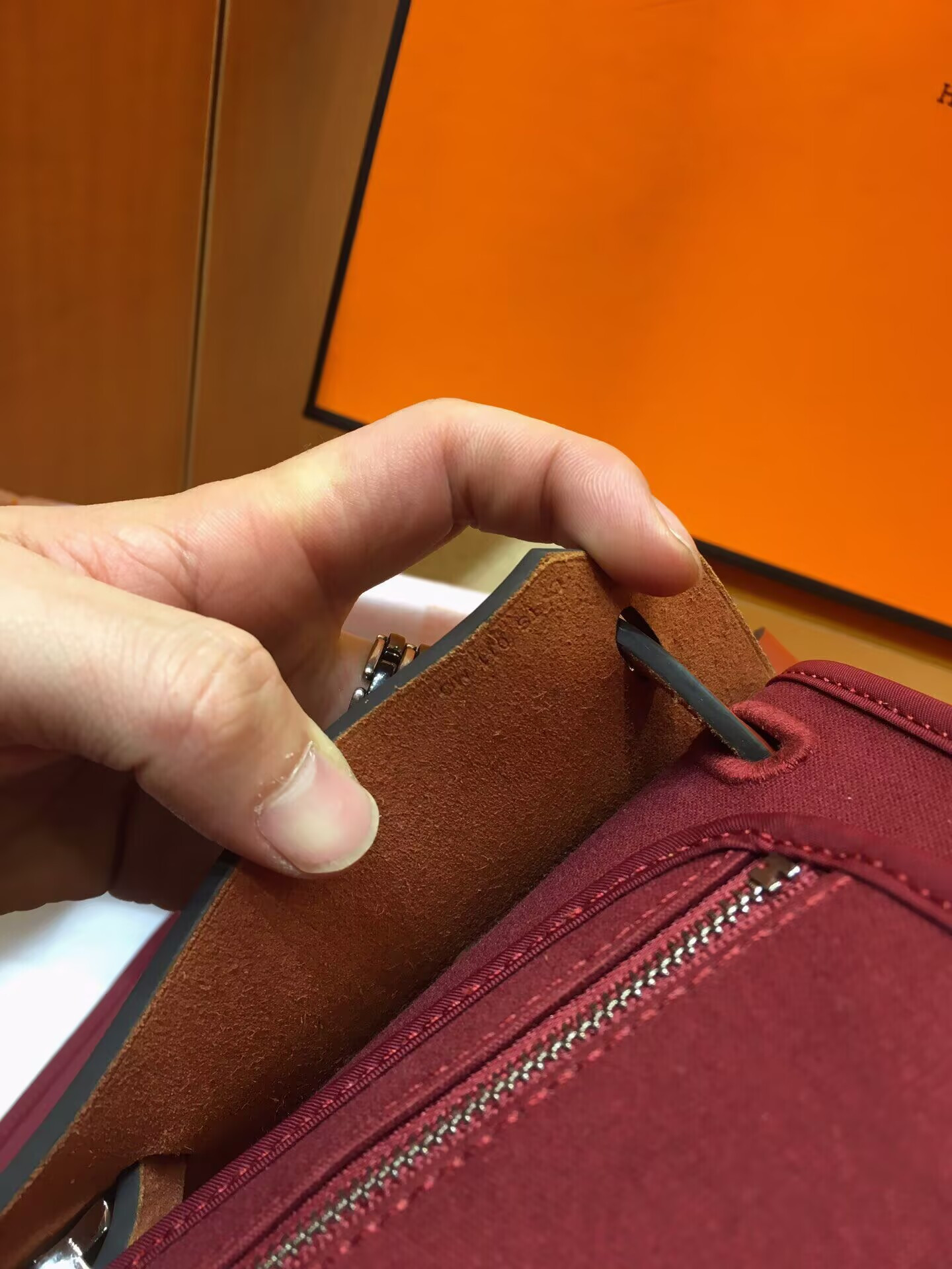 H**mes Herbag 31cm (Metallic finish selectable gold/ silver)