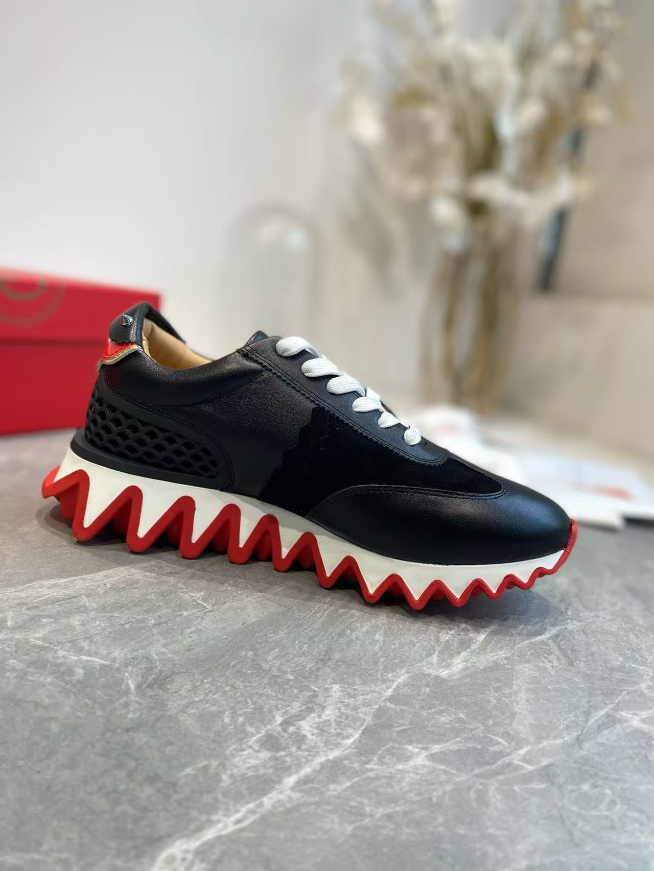 UA Ch**an Louboutin Loubishark Sneaker
