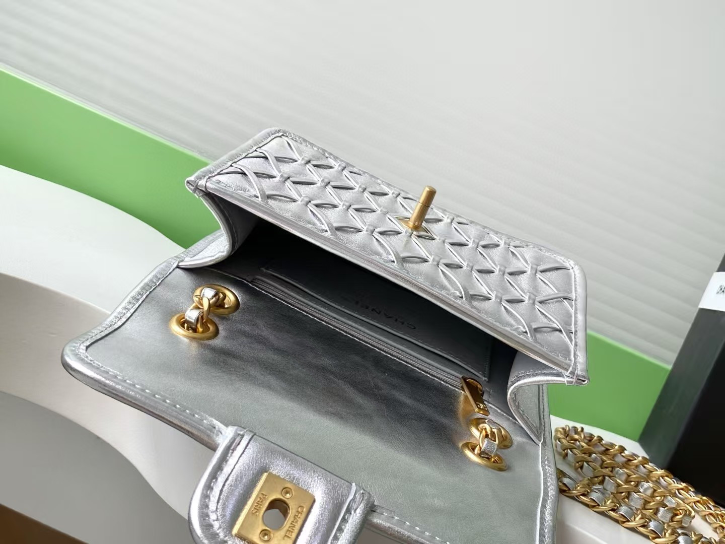 Ch*el Mini Flap Bag 13x19x5.5cm AS4797