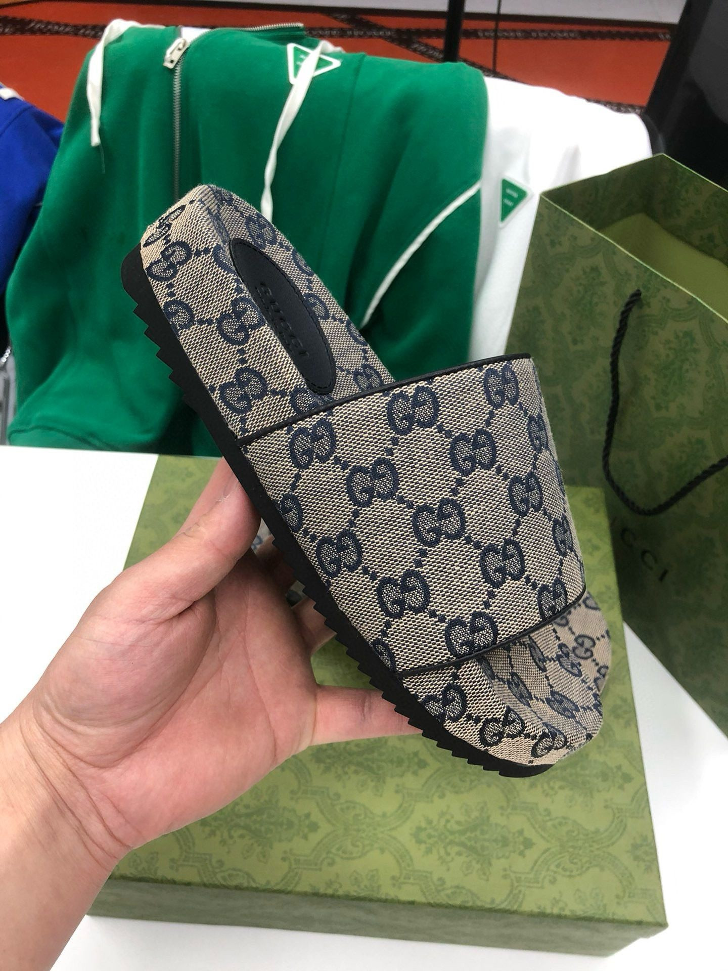 UA G*u*i GG Slide Sandal