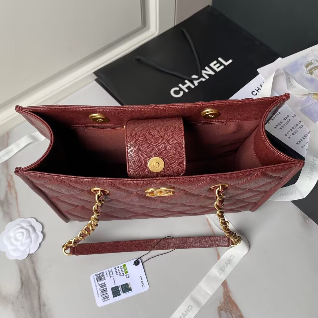 Ch*el Shopping Bag 24×30.5cm