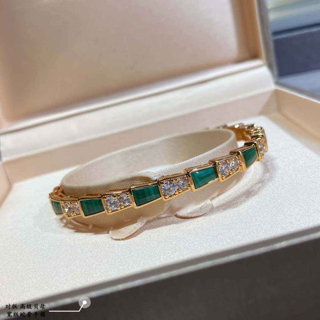 B*l*ai Wide snake bone Bracelet