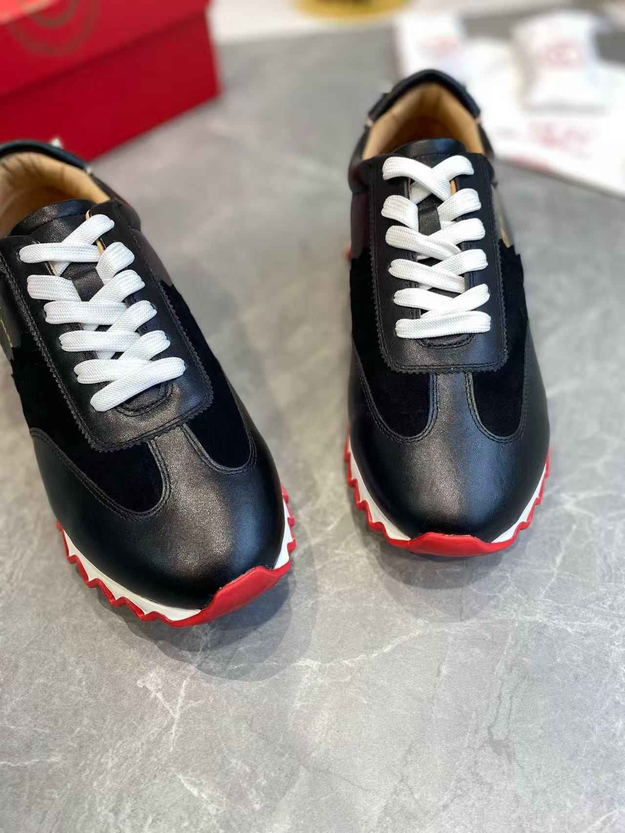 UA Ch**an Louboutin Loubishark Sneaker