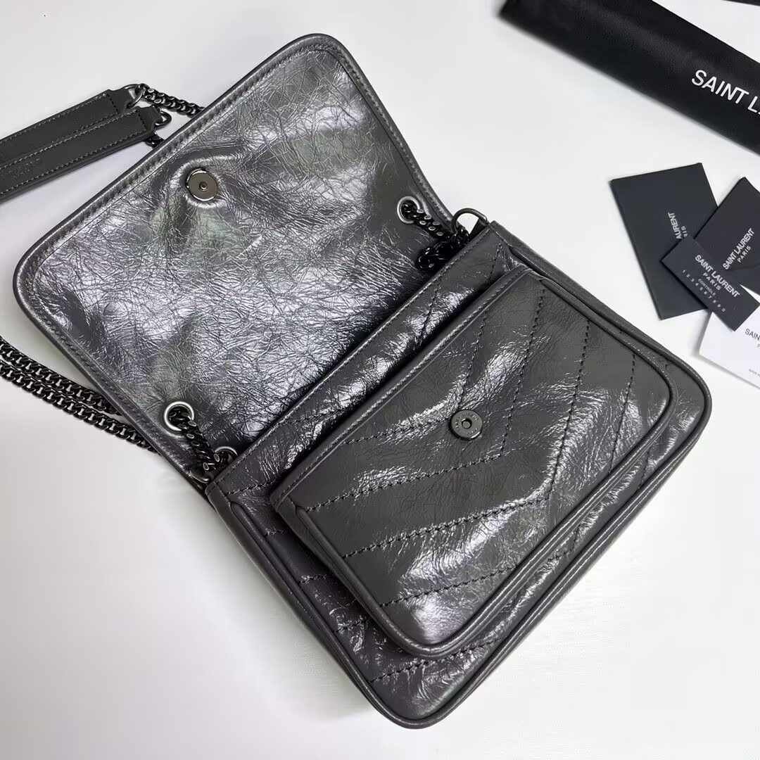 Y*L NIKI BABY IN VINTAGE LEATHER 21x16x7.5cm