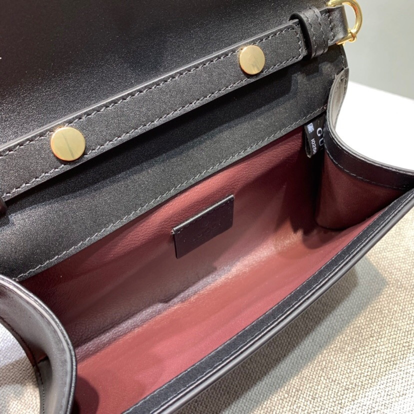 G*u*i Zumi smooth leather mini bag