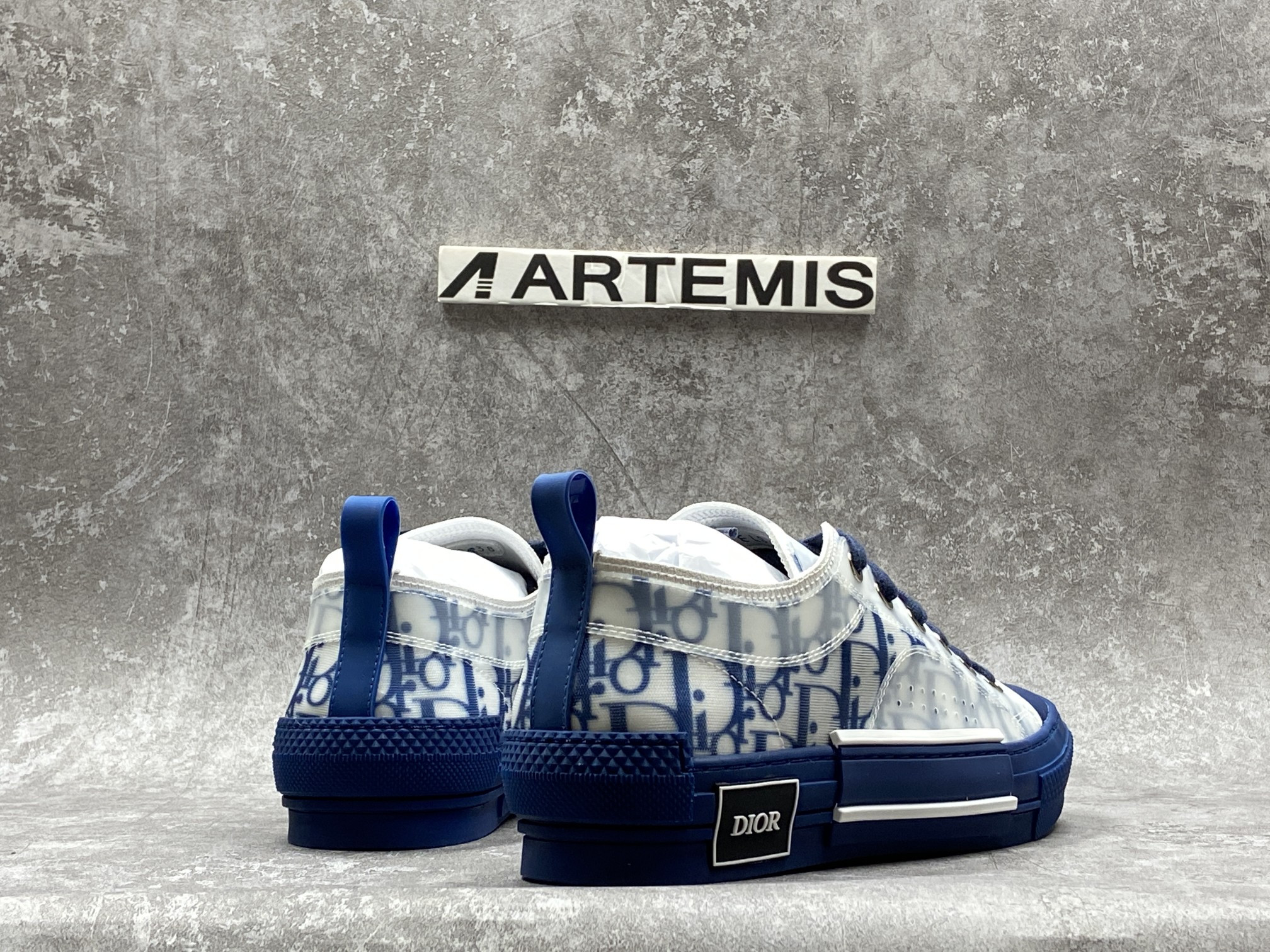 D*0r B23 Low Top Blue Oblique