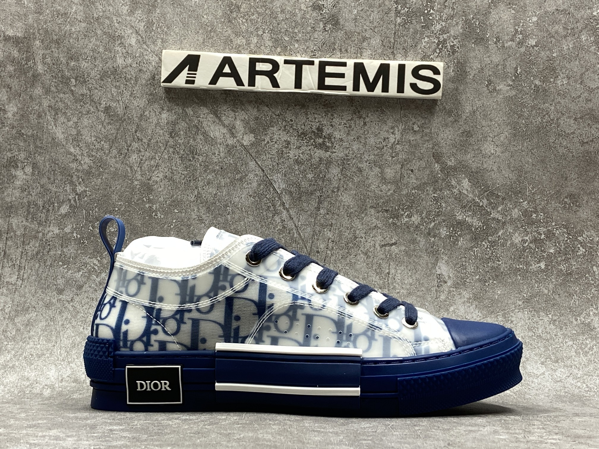 D*0r B23 Low Top Blue Oblique