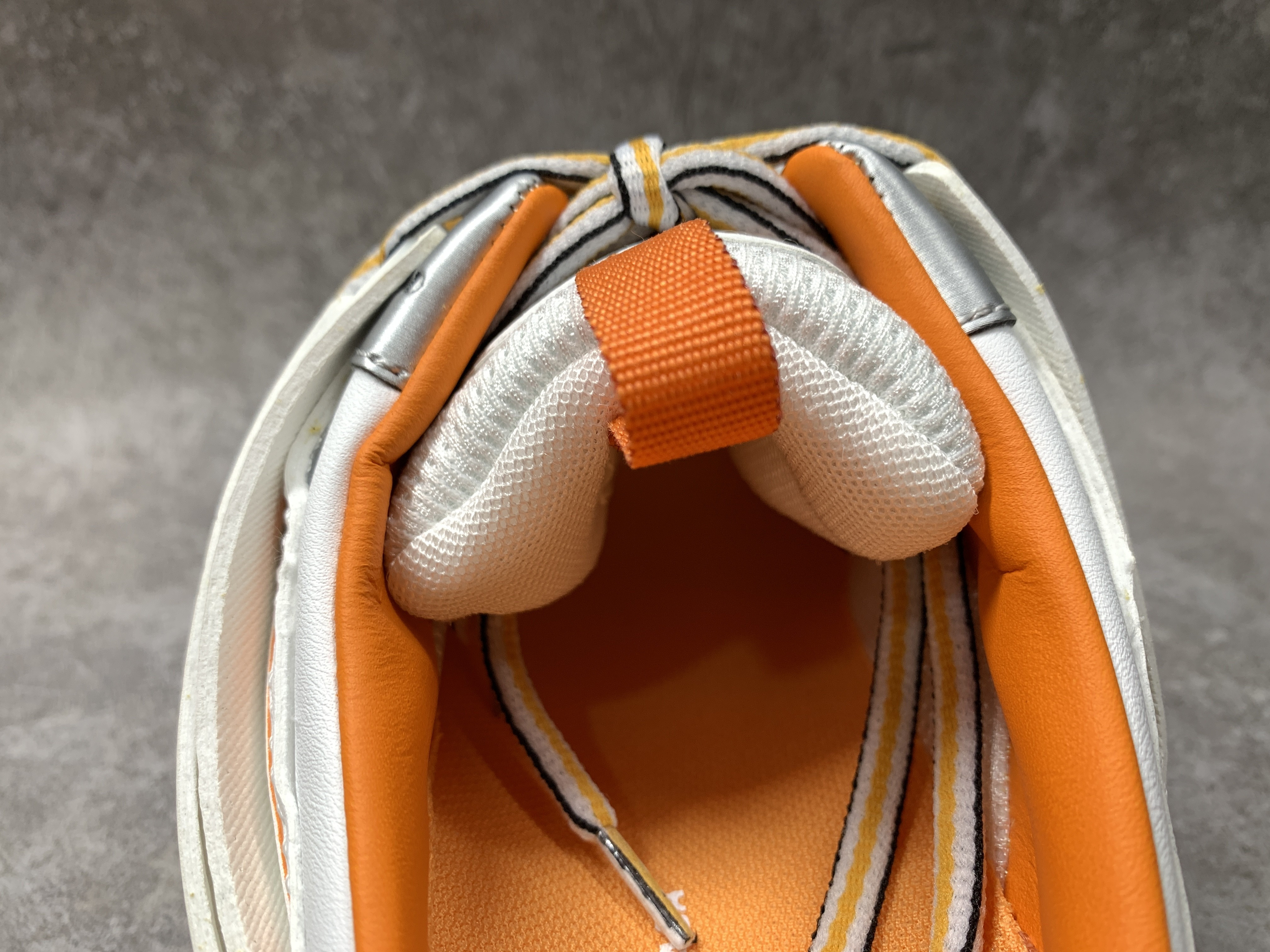 Balenciga Track Mule White Orange