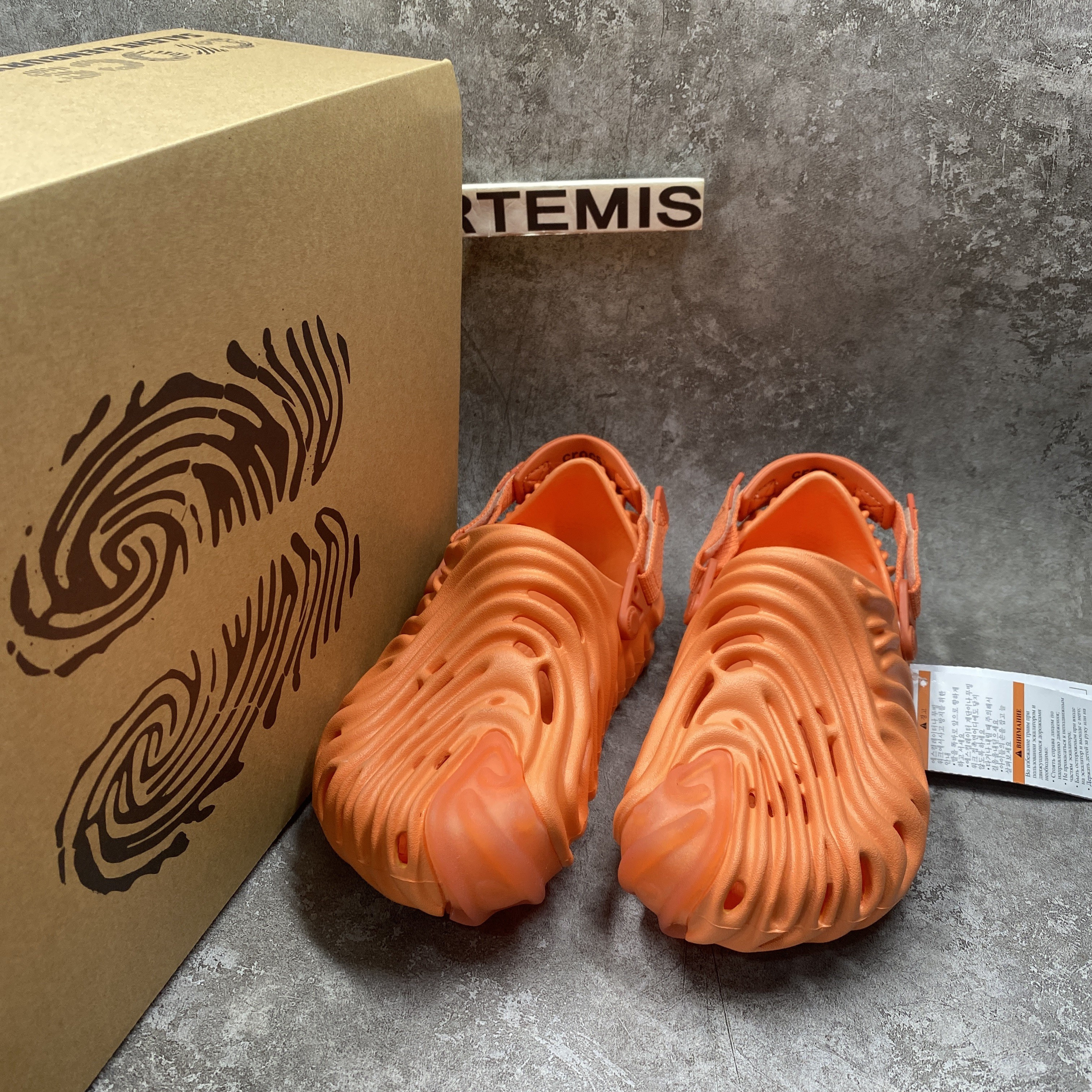 Cr*0*s Pollex Clog by Salehe Bembury Orange