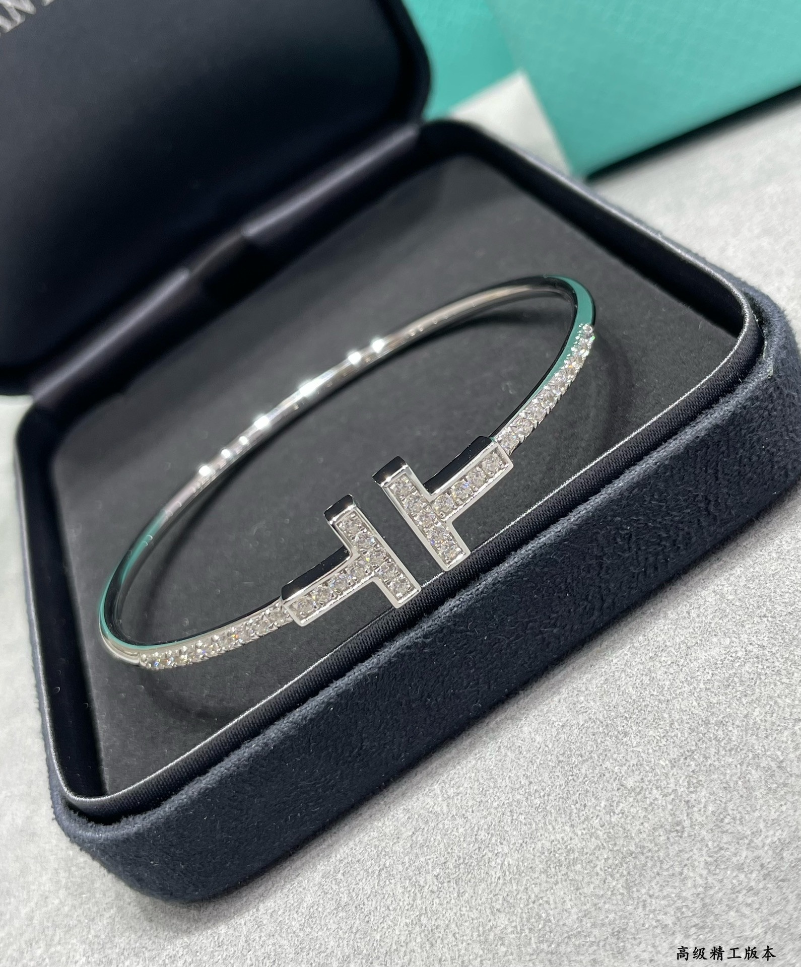 T*f*ny & Co. Double T Diamond Half Bracelet