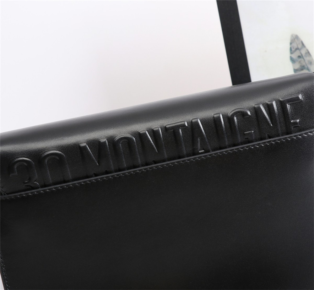 LARGE D*0r BOBBY BAG Black Box Calfskin