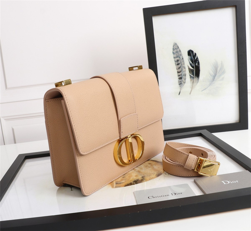 D*0r 30 MONTAIGNE CHAIN BAG Grained Pink