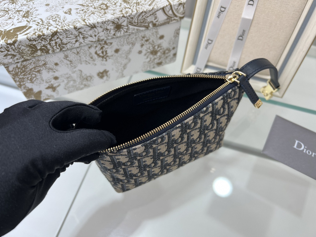 D*0r TRAVEL NOMAD POUCH Blue D*0r Oblique Jacquard