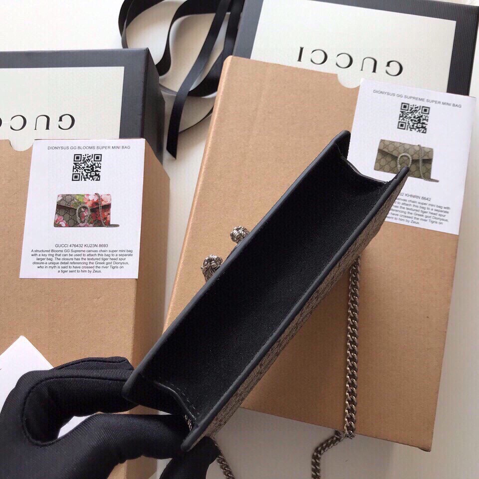 G*u*i DIONYSUS GG S*p*e S*pER MINI BAG 6.5"Wx3.9"Hx1.6"D