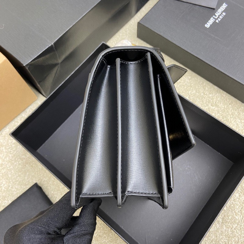 Y*L SUNSET MEDIUM IN COATED-BARK LEATHER 8 X 6.2 X 2.5 INCHES