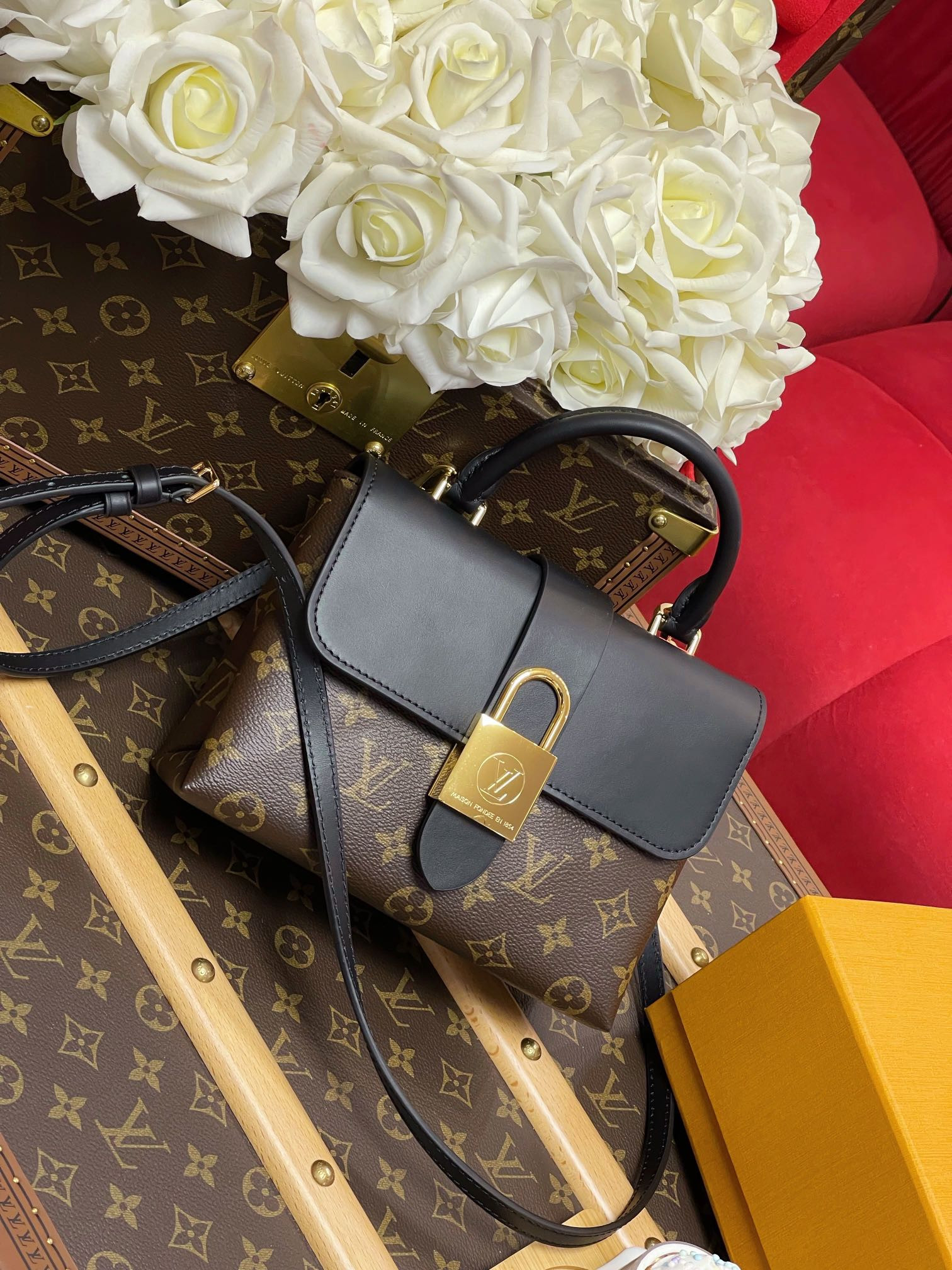 LV Locky BB M44141 7.9 x 6.3 x 3 inches