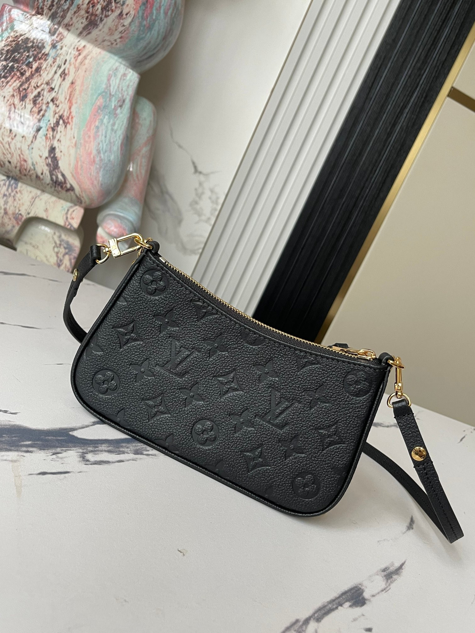 LV EASY POUCH ON STRAP M80349 7.5 x 4.5 x 1.2 inches