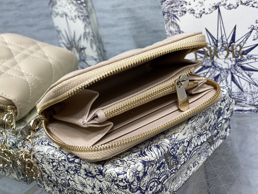 Lady D*0r Voyageur Small Coin Purse CARD HOLDER