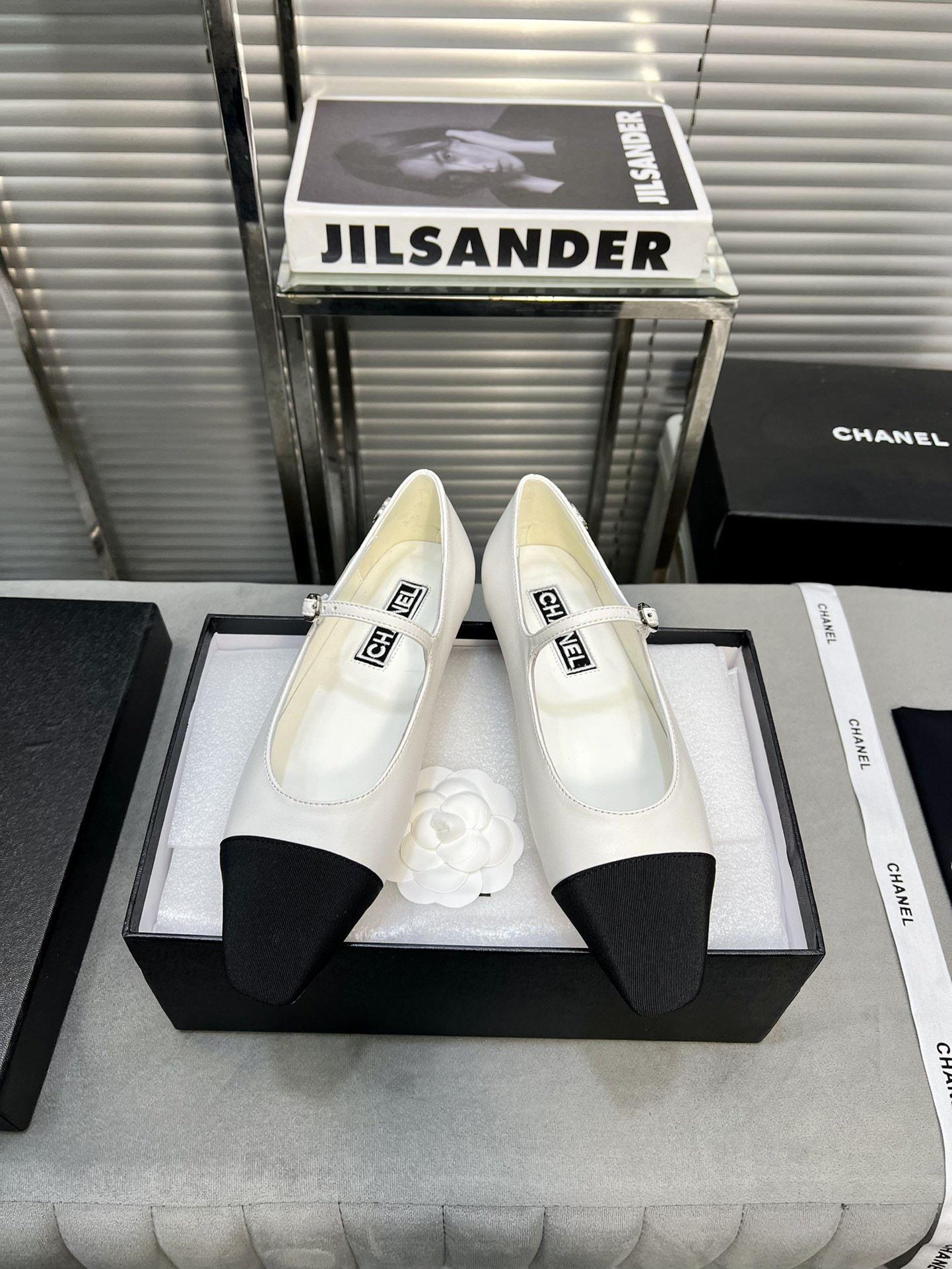 UA Ch*el MARY JANES  Lambskin