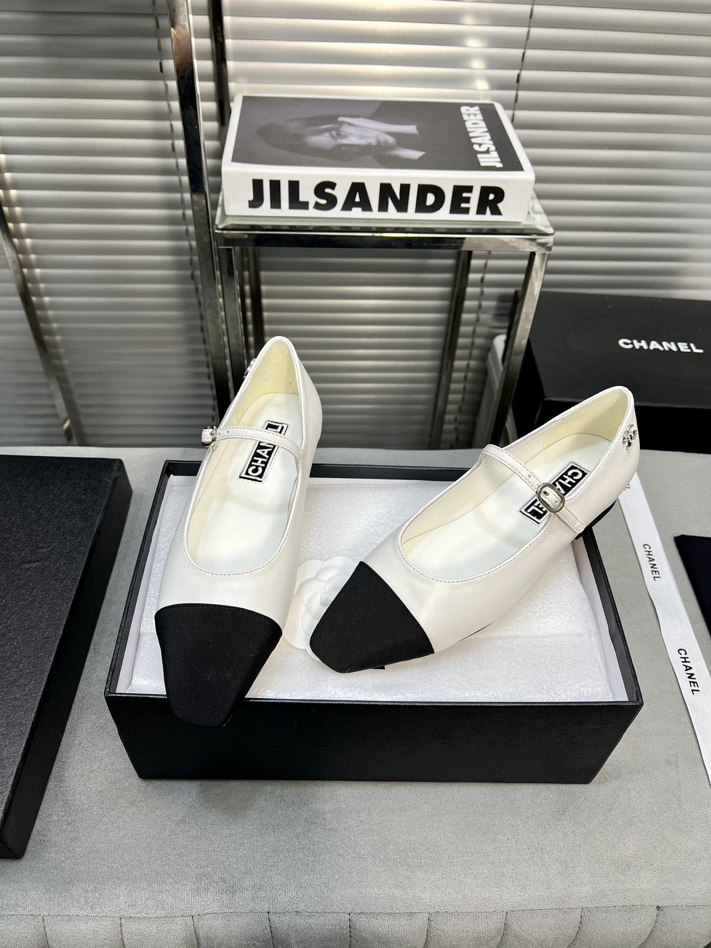 UA Ch*el MARY JANES  Lambskin