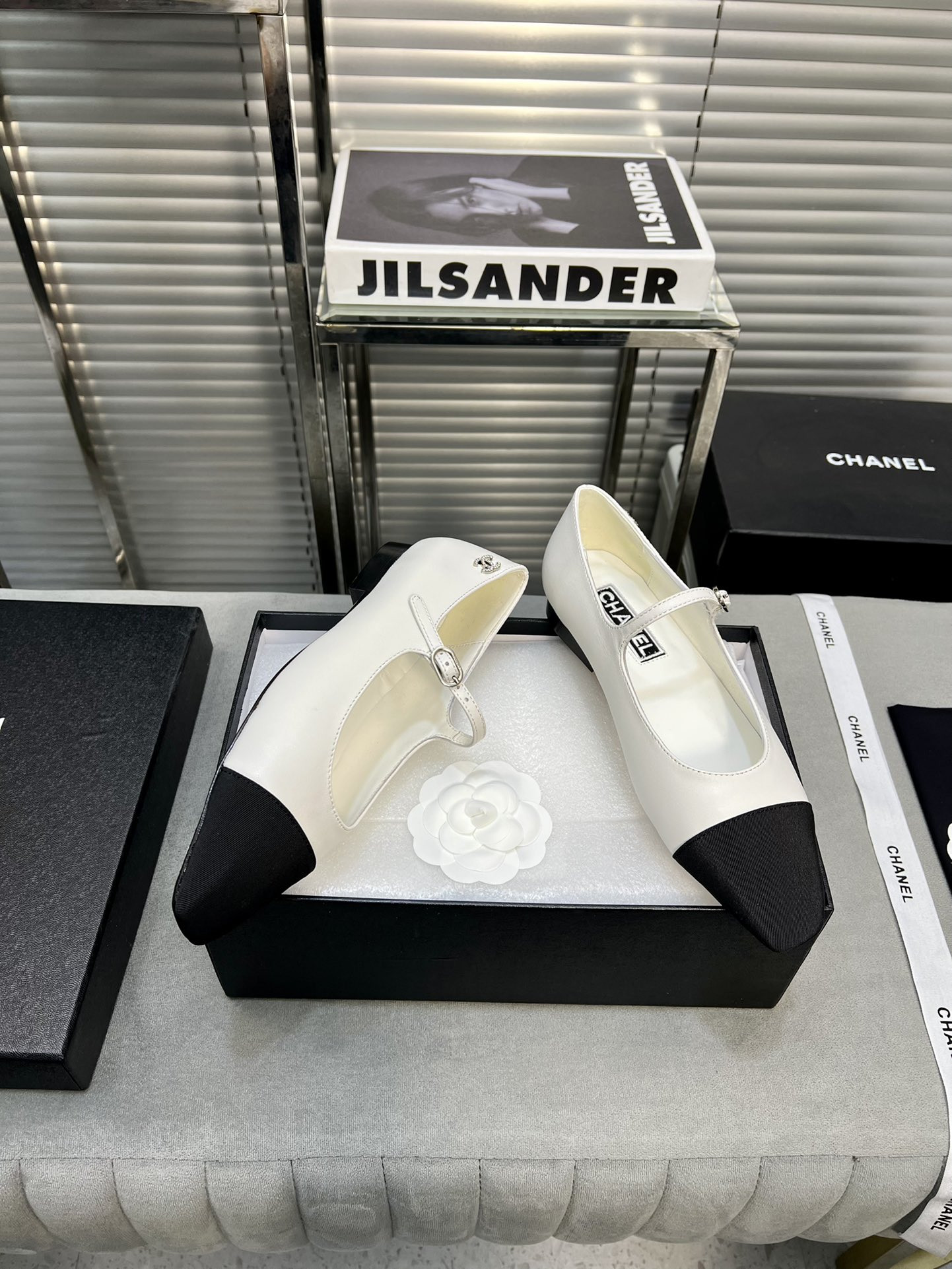 UA Ch*el MARY JANES  Lambskin