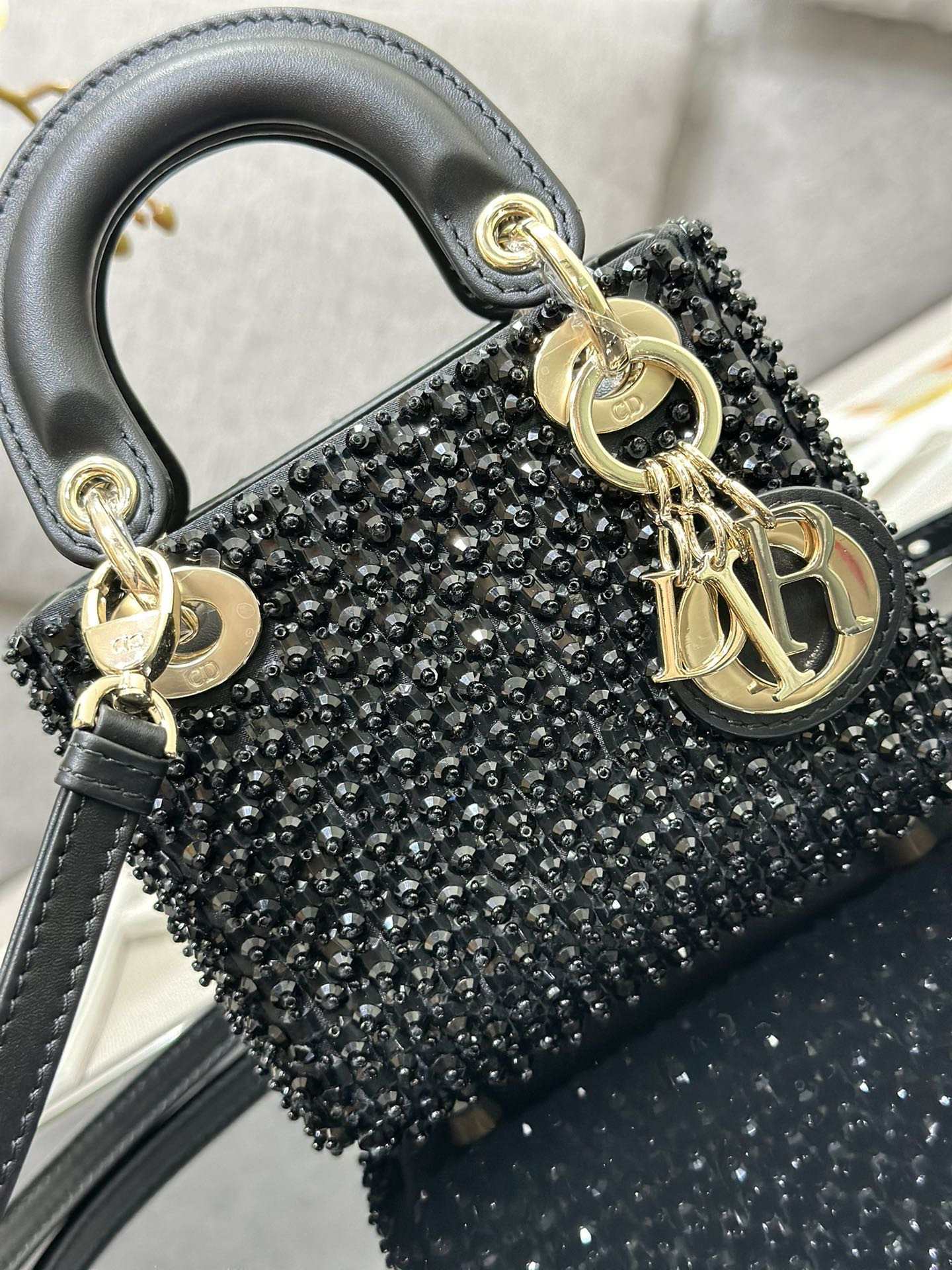 Lady D*0r Ultra-Mini Embroidered Micro-Beads 12 x 10.2 x 5 cm