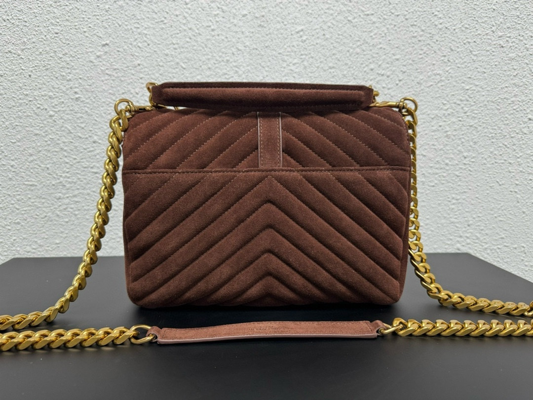 Y*L LOULOU QUILTED SUEDE 23x17x9cm