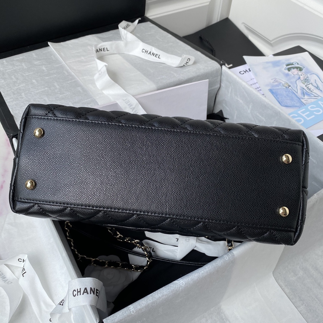 Ch*el Coco Handle Bag 28cm