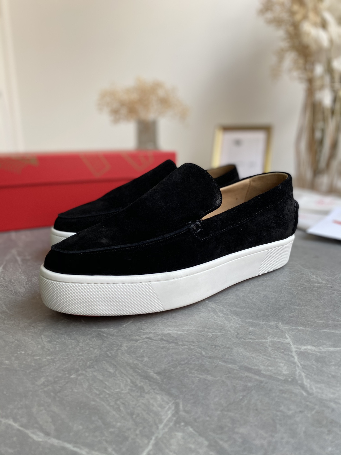 UA Ch**an Louboutin thick-soled loafers