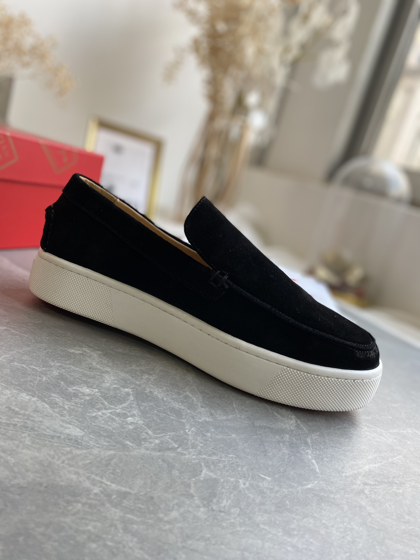 UA Ch**an Louboutin thick-soled loafers