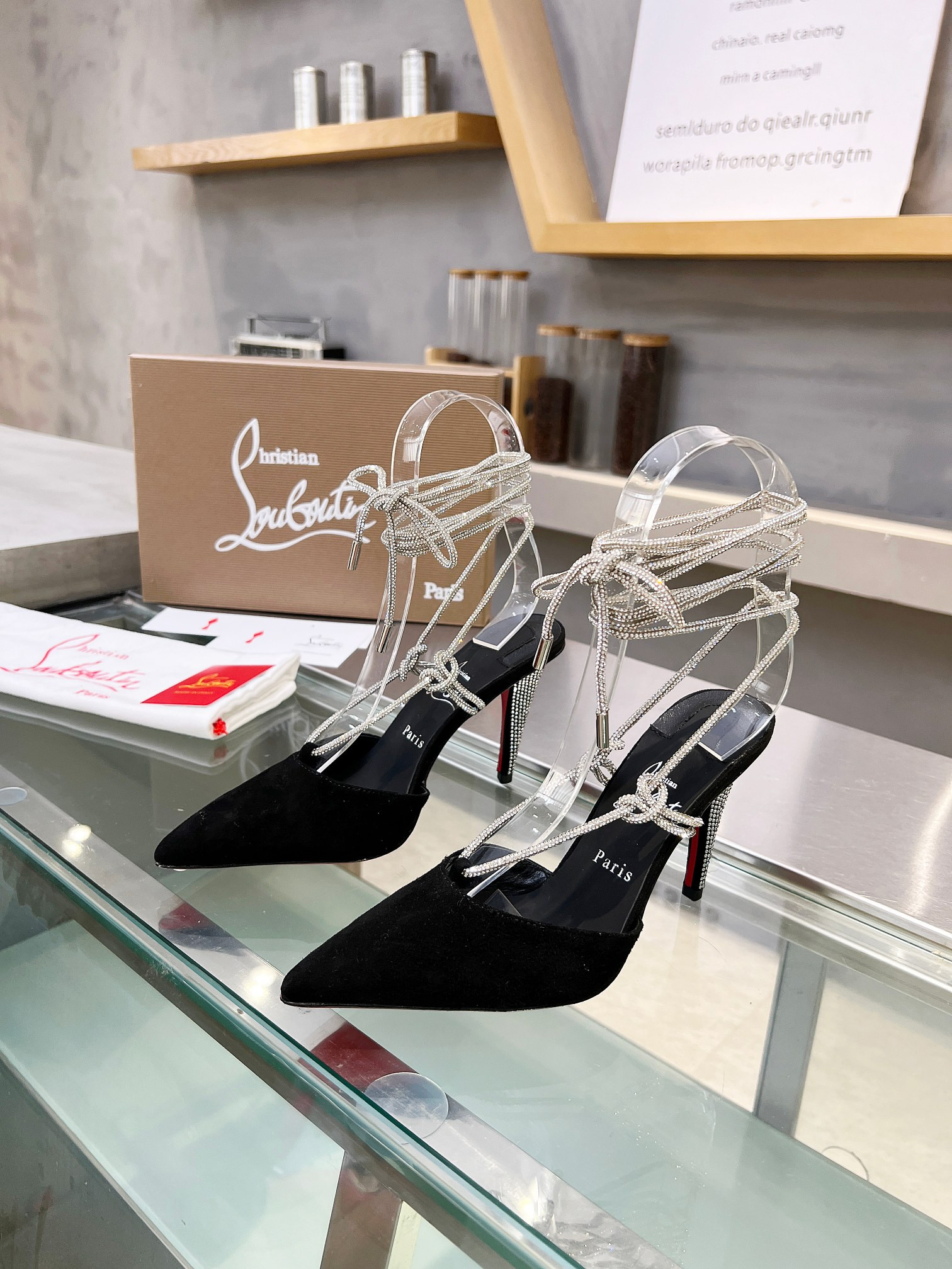 UA Ch**an Louboutin CL red-bottom shoes