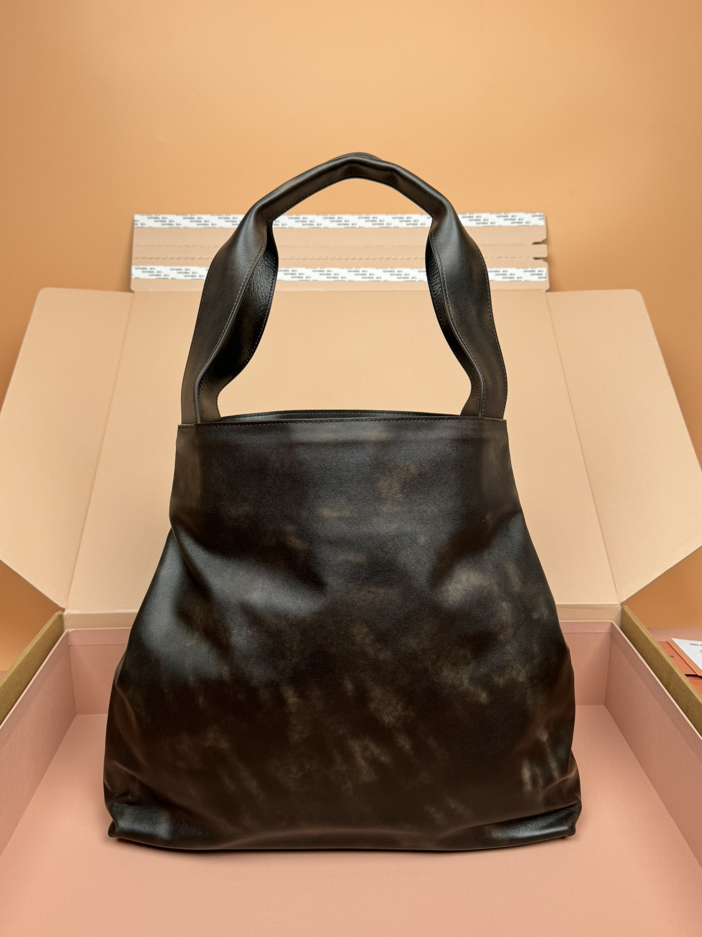 Miu Miu Leather Hobo Bag  39x38.5x11cm