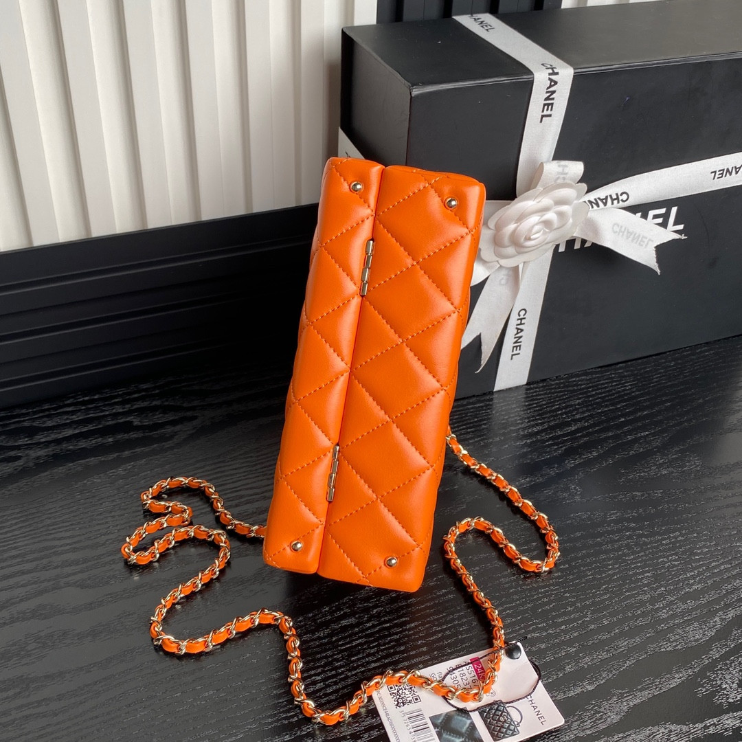 Ch*el Small Box Bag 12.5x18x6.5cm