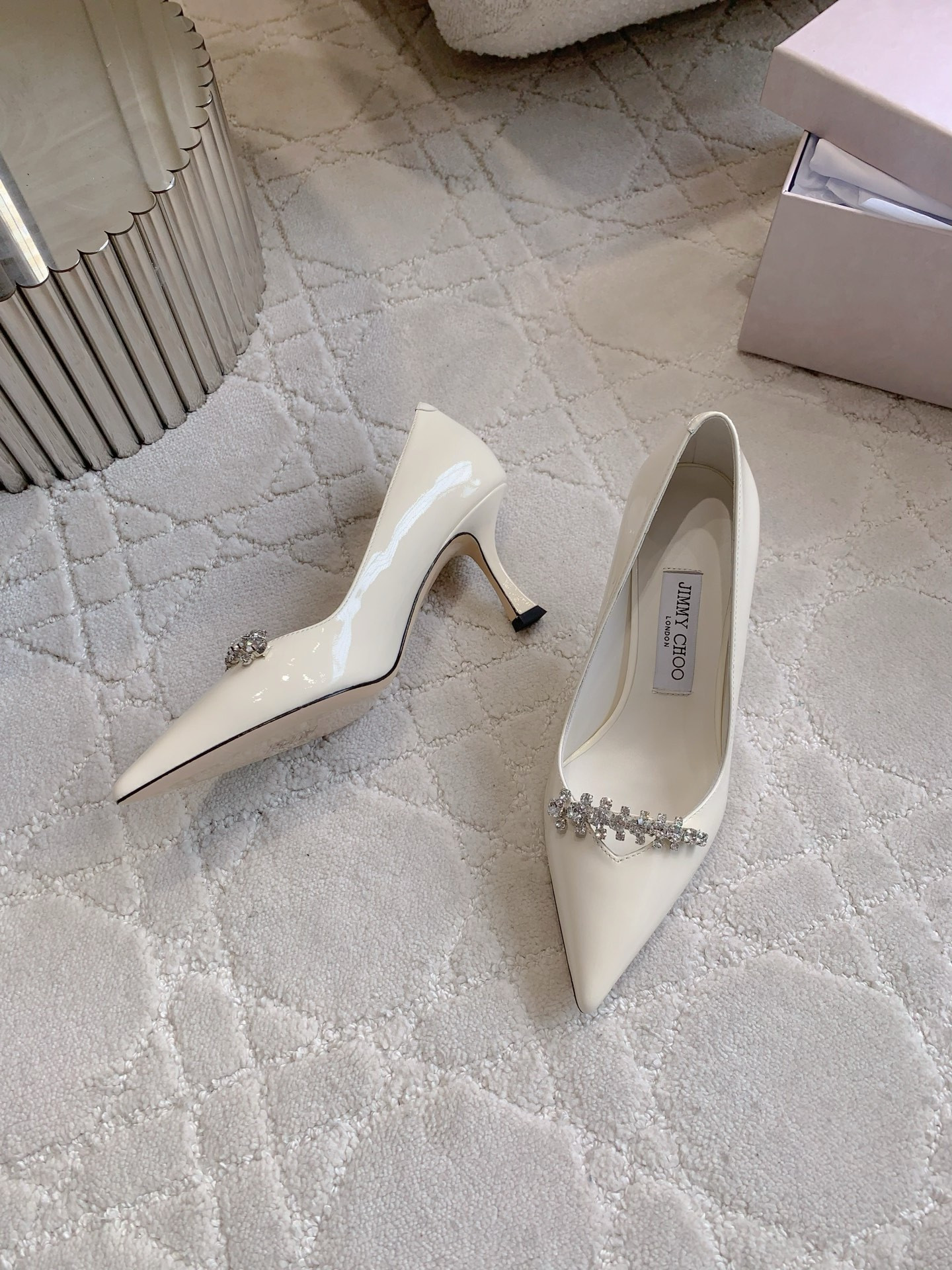 UA Ji*y Ch* Belinda Crystal-embellished Pumps 7.5cm